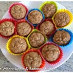 Whole Wheat Apple Banana Muffins
