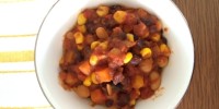 #Vegetarian #Chili from teeny tiny foodie warms the body and soul on a cold day.
