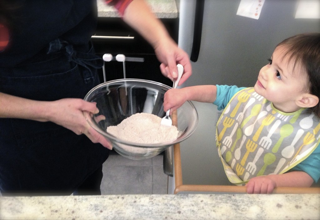 Mixing pancake batter