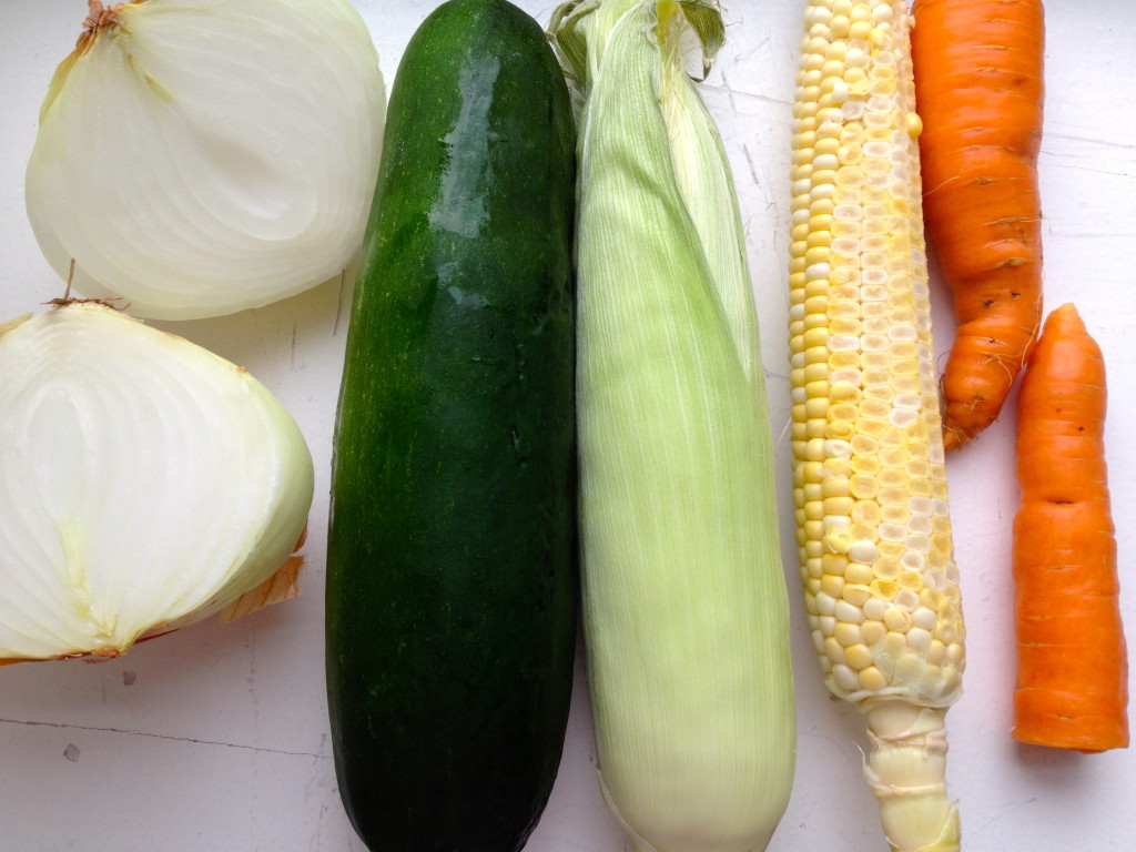 Vegetables ready to be made into a vegan sauce and puree for baby food