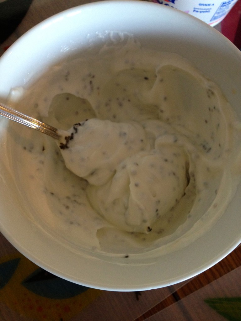 Sweet Yummy Yogurt Sauce with Chia Seeds