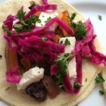 Vegetarian Yam and Black Bean Tacos