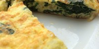 Garlicky Spinach & Cheese Frittata