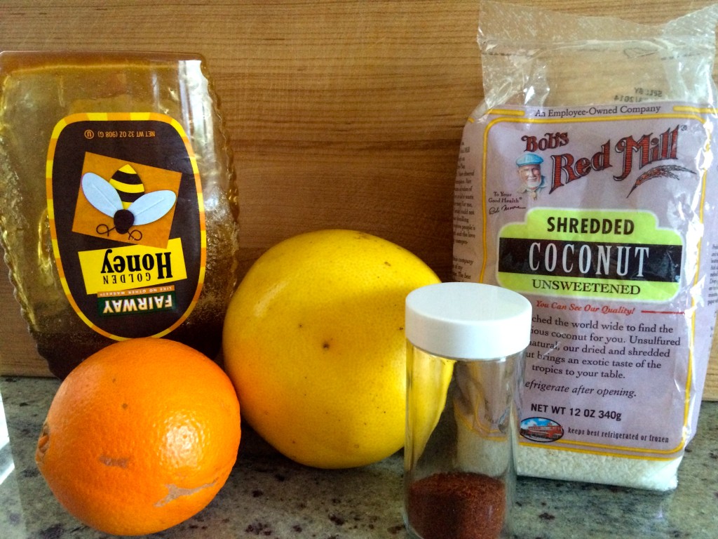 Ingredients for Sweet & Spicy Citrus Salad