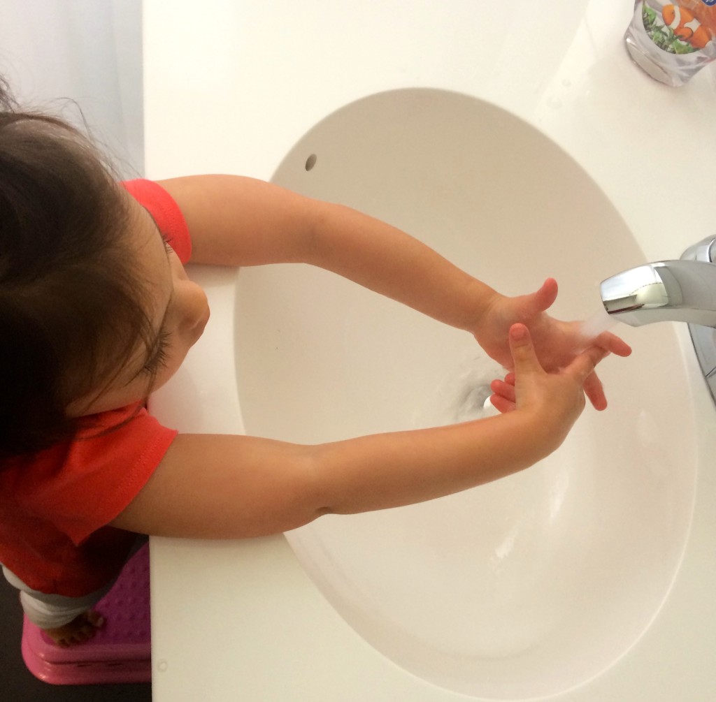 Proper hand washing (Source teenytinyfoodie.com)