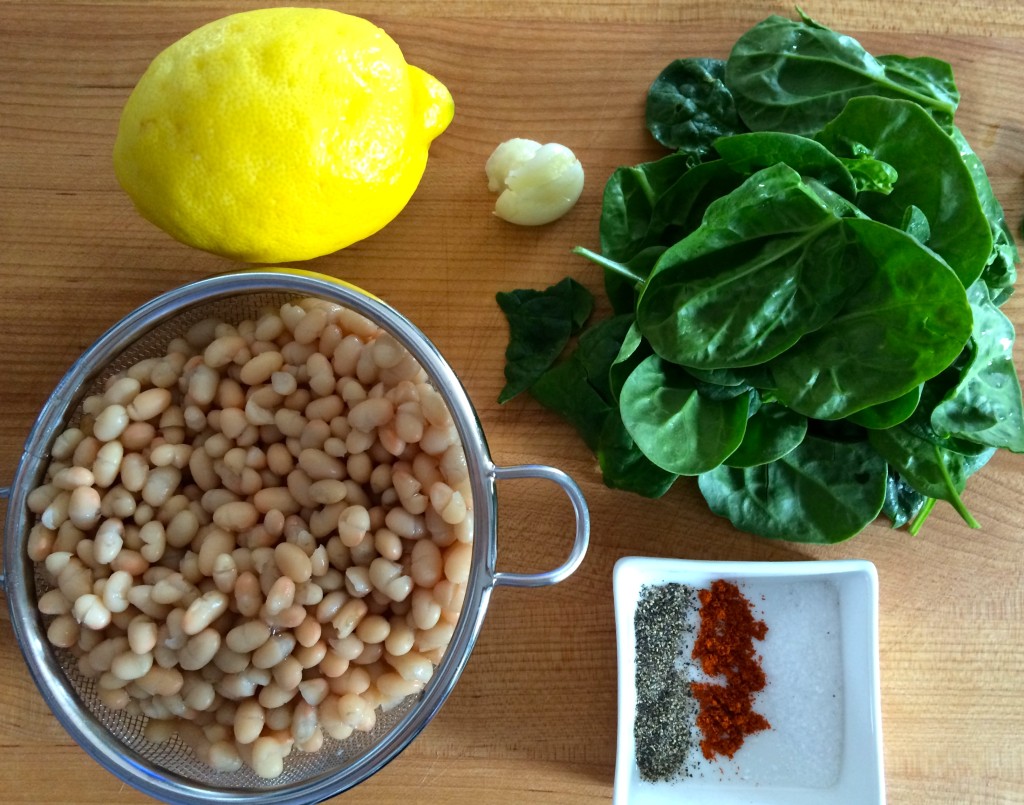 Ingredients for Green Hummus from teeny tiny foodie