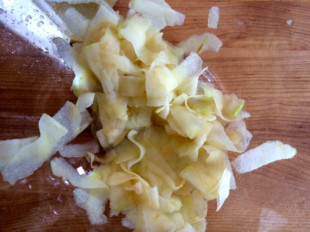 Shaved Apple & Baby Kale Salad from teeny tiny foodie