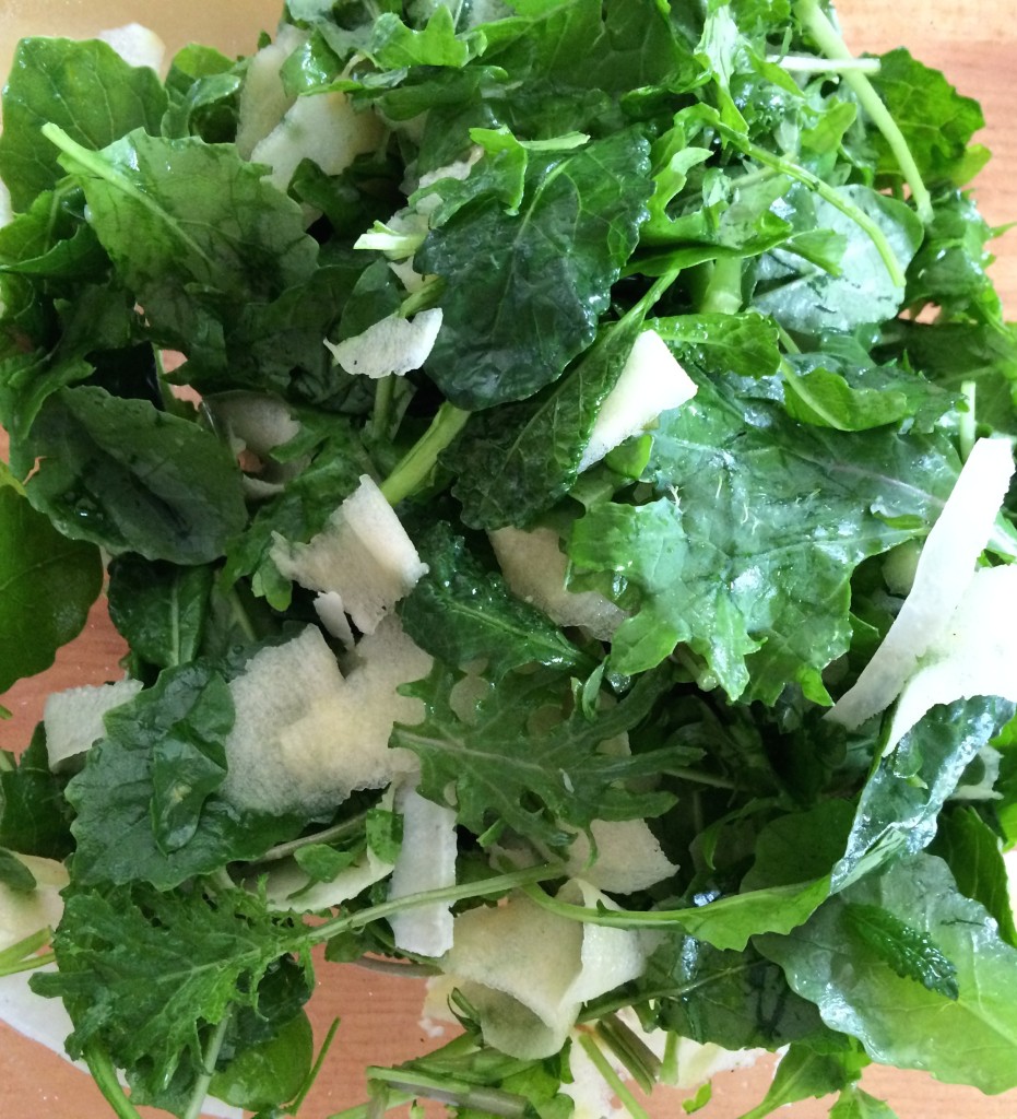 Shaved Apple & Baby Kale Salad from teeny tiny foodie