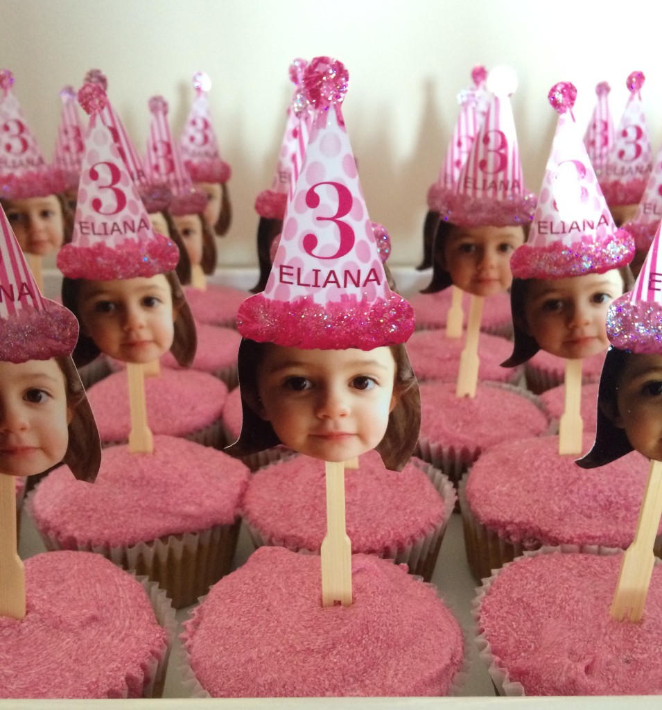 Pink Vanilla Cupcakes with All Natural Magenta Frosting from teeny tiny foodie