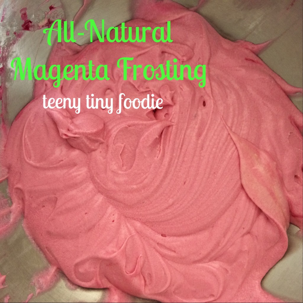 All Natural Magenta Frosting from teeny tiny foodie