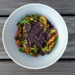 Crunchy Taco Salad with Salsa Salad Dressing from teeny tiny foodie