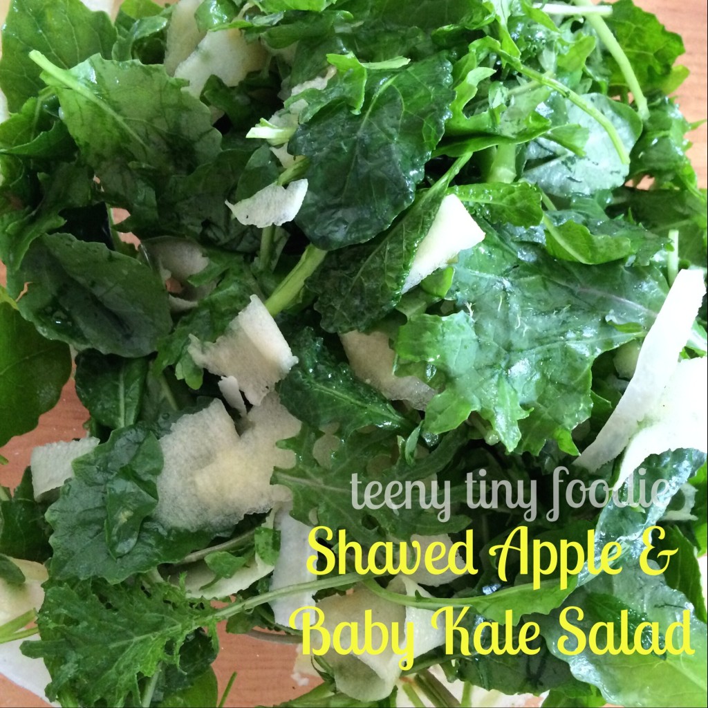 Shaved Apple & Baby Kale Salad from teeny tiny foodie