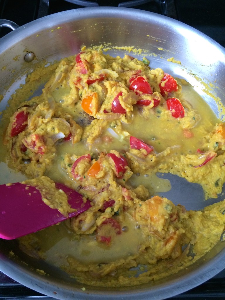 Yellow Squash and Tarragon Purée Pasta sauce in progress from teeny tiny foodie