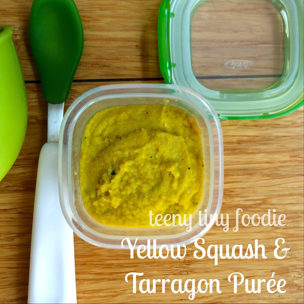 Yellow Squash and Tarragon Purée from teeny tiny foodie