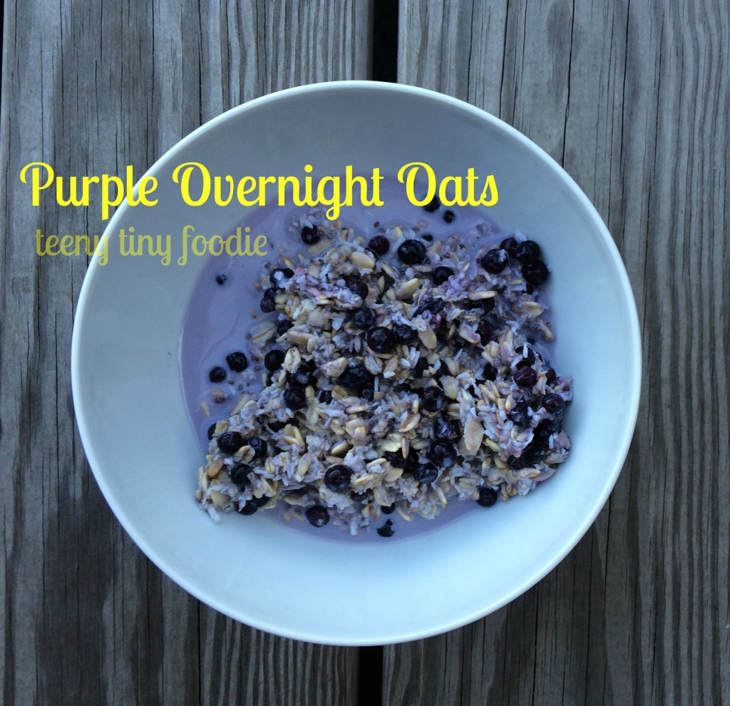 Purple Overnight Oats from teeny tiny foodie