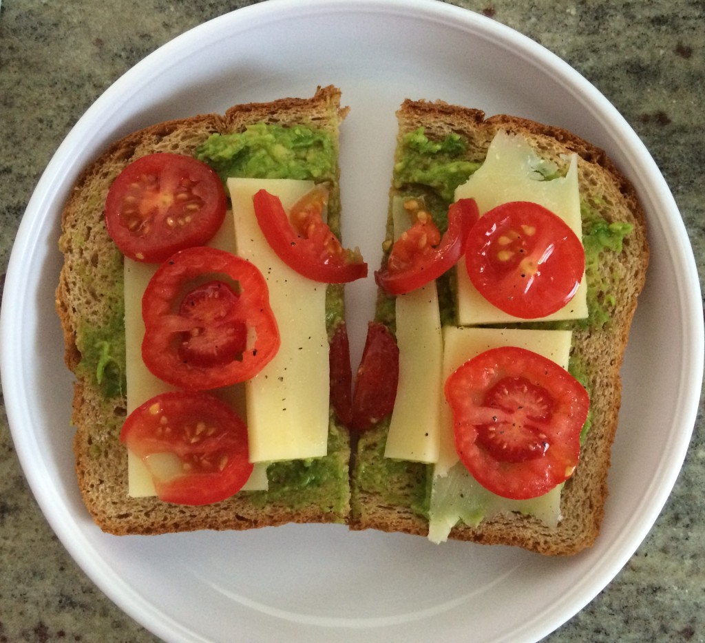 Avocado Tomato and Cheese Sandwich from teeny tiny foodie