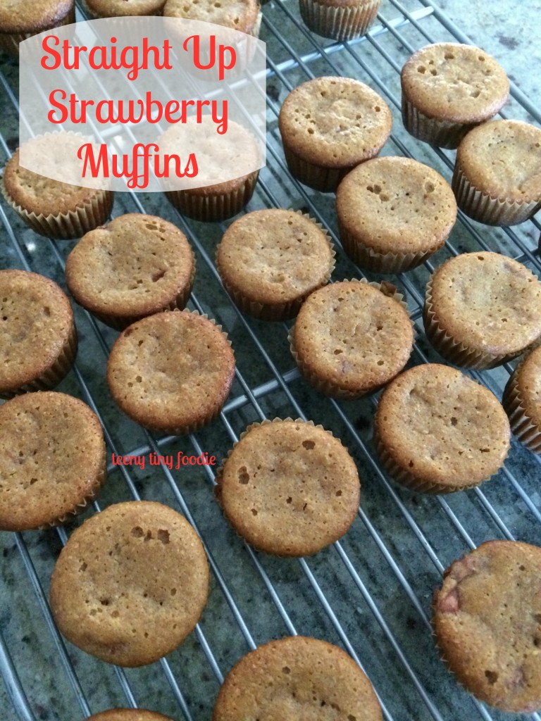 Straight Up Strawberry Muffins from teeny tiny foodie