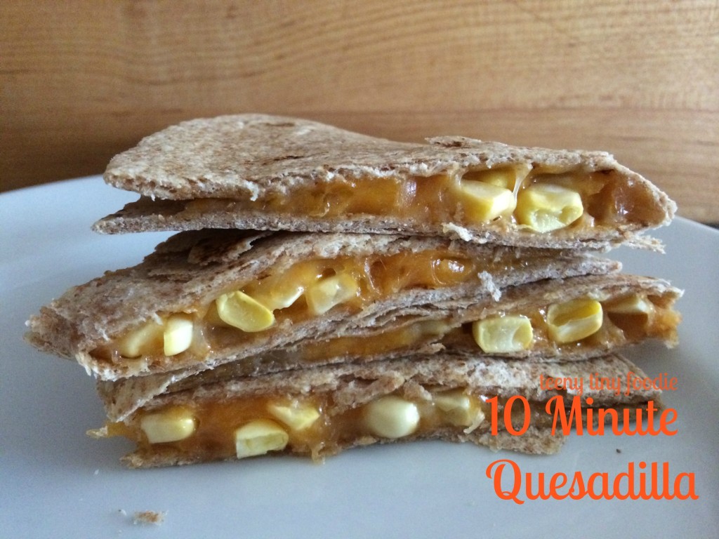 10 Minute Quesadilla from teeny tiny foodie