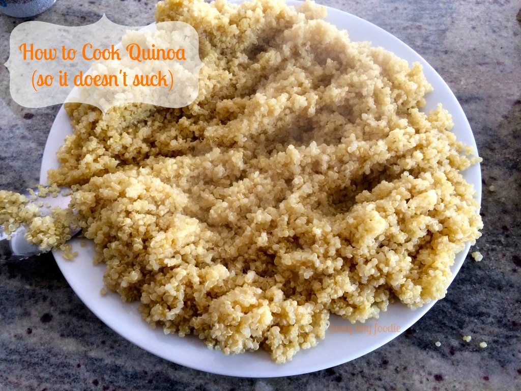Read this post to learn how to cook quinoa so it doesn't suck!