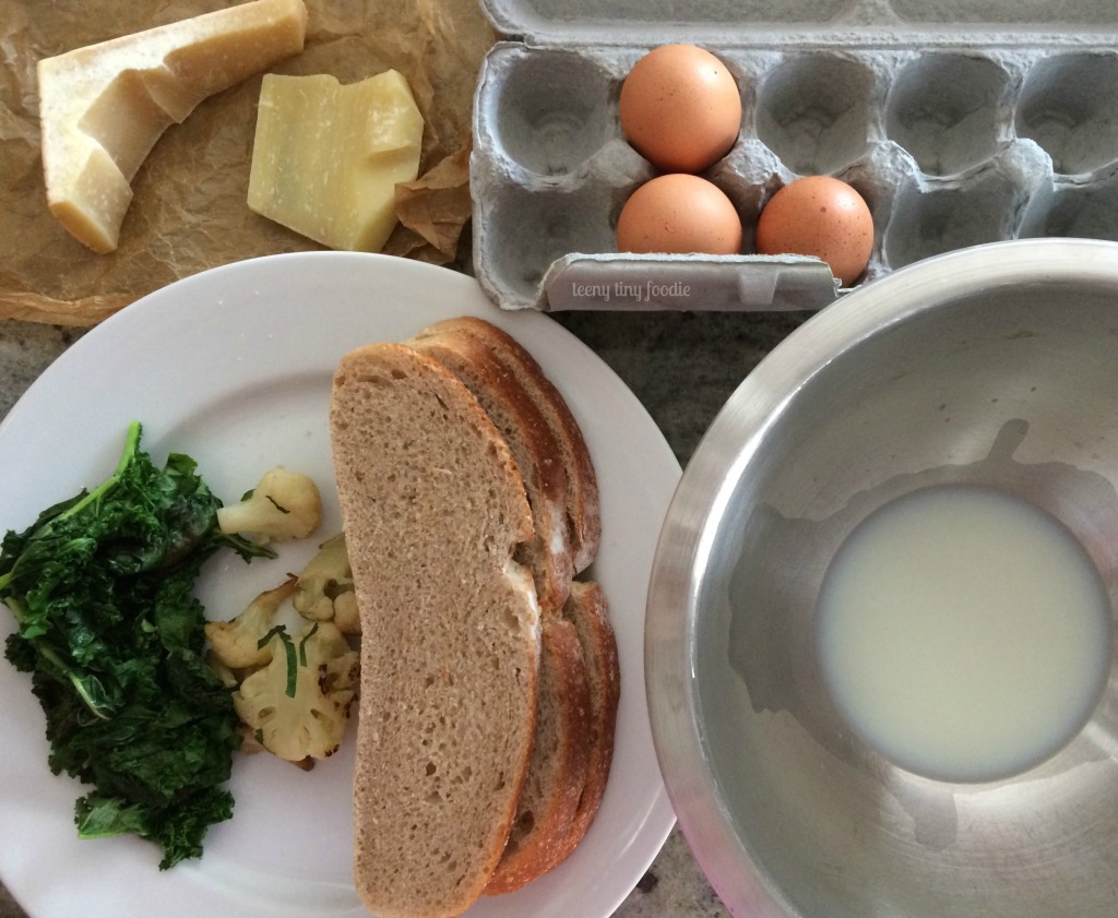 Ingredients for a #vegetarian Eggy Bread #Sandwich from teeny tiny foodie