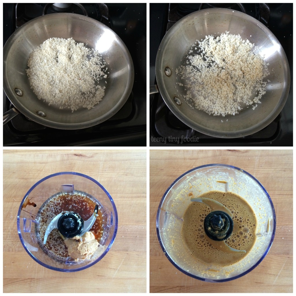 Making sauce for Cracker Jack Quinoa from teeny tiny foodie