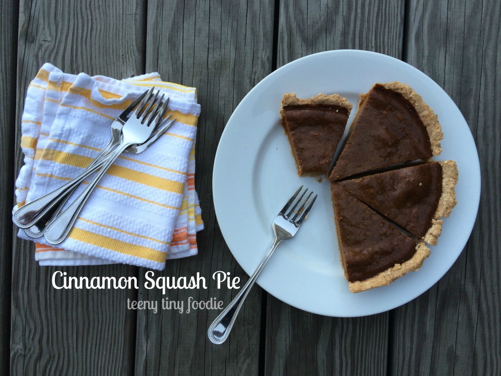 Cinnamon Squash Pie, from teeny tiny foodie, is your new favorite #Thanksgiving or #holiday #dessert!