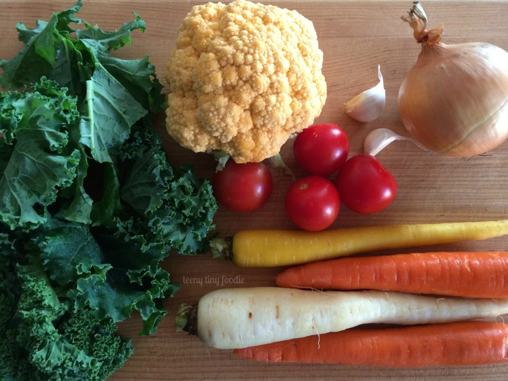 Very Veggie Soup from teeny tiny foodie will nourish and warm your family from the inside out this winter! #vegetarian #kidsinthekitchen #toddlerscancook #vegan #soup