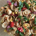 Rainbow Pasta from teeny tiny foodie is an #easy, #healthy, #delicious #recipe your kids can help you make! #vegetarian #kidsinthekitchen #toddlerscancook