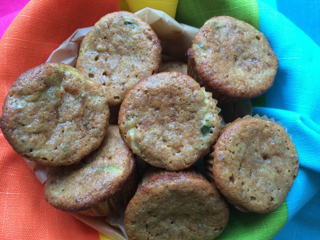 teeny zucchini muffins from teeny tiny foodie is being shared as part of the #LoveHealthy Veggie Love Campaign #zucchini #muffins #healthy #veggies