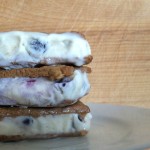 Eliana's PB&J Ice Cream Sandwiches from teeny tiny foodie are a sweet #dessert to cool you down during the #summer heat. They are an #easy #recipe that this toddler created all by herself. #teenytinyfoodie #KidsCookMonday #kidsinthekitchen