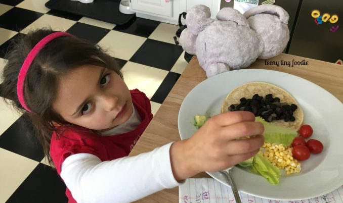 Oh, the look of love and gratitude you get when your serve your kid the exact meal she requested!