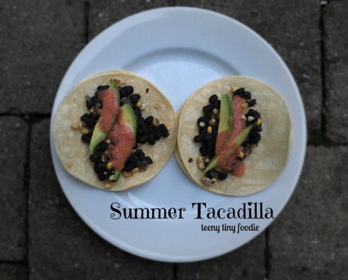 The Summer Tacadilla by teeny tiny foodie is an easy and delicious twist on a soft taco.