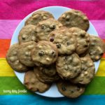 Triple Chocolate Chip Cookies from teeny tiny foodie! Because no cookies can ever have enough chocolate. #teenytinyfoodie #chocolatechipcookies #wholewheatflour